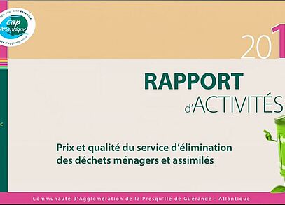 Rapport annuel 2012 sur le prix et la qualité du service public d'élimination des déchets